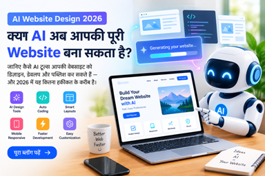 AI Website Design 2026: क्या AI अब आपकी पूरी Website बना सकता है?